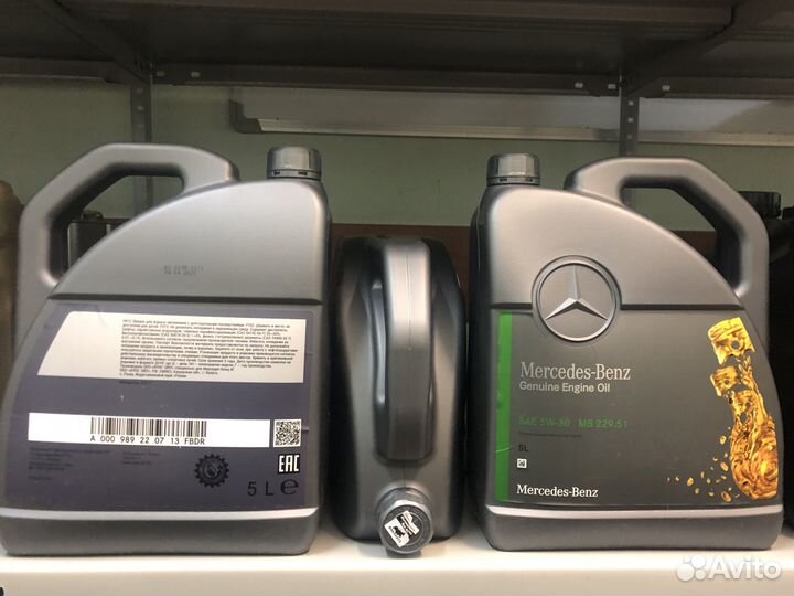 Масло моторное Mercedes-Benz SAE 5W-30, 5W-40