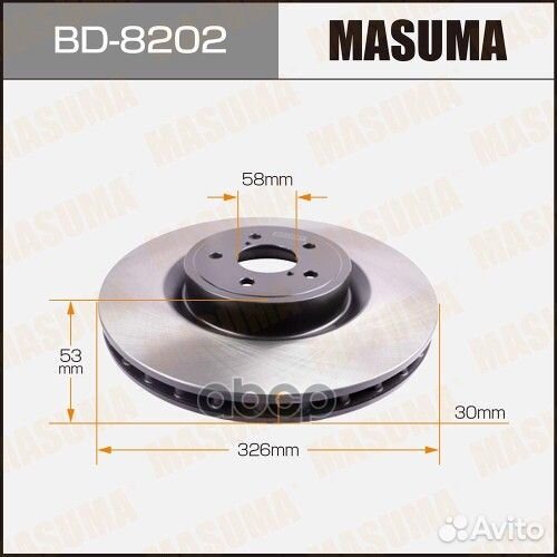 Диск тормозной передний subaru