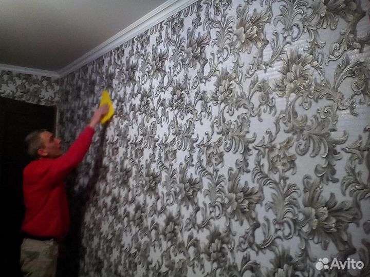 Поклейка обоев