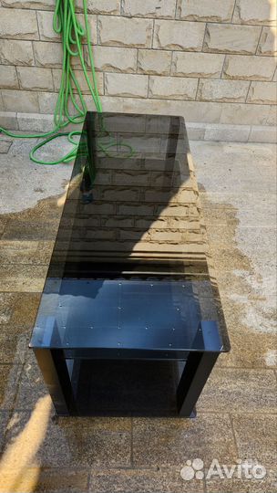 Стеклянная тумба под тв под HI FI