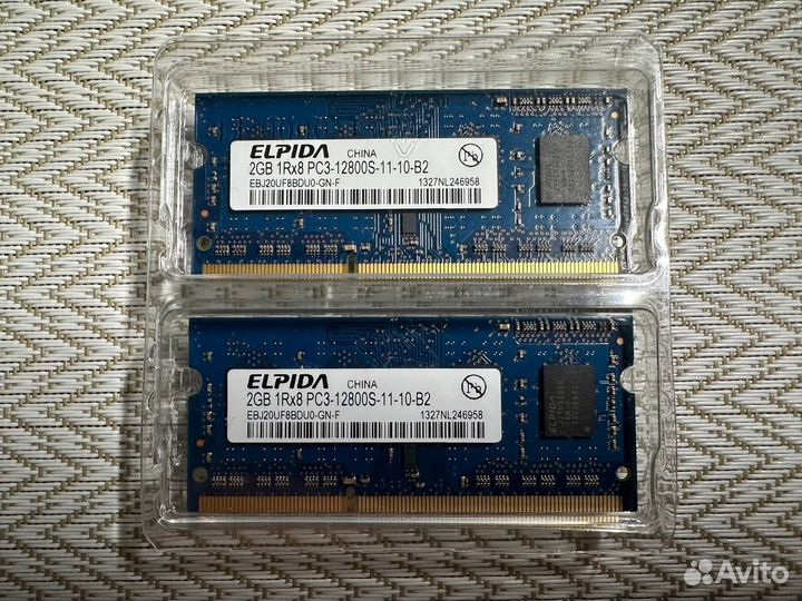 Оперативная память Elpida 4Gb (2x2Gb) DDR3-1600