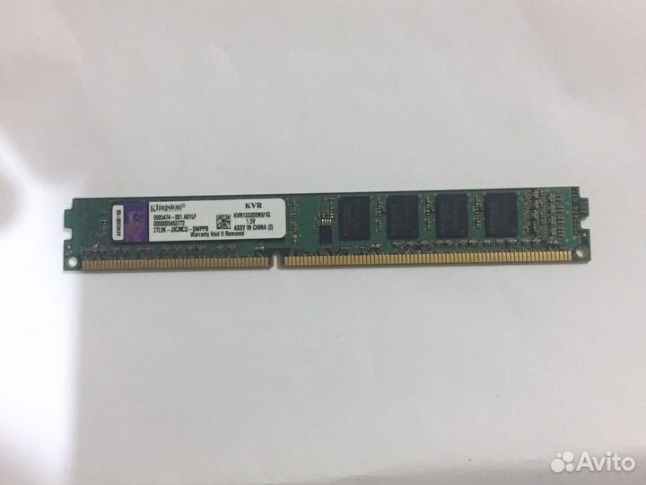Карта оперативки 1 Гб Kingston KVR1333D3N/1G