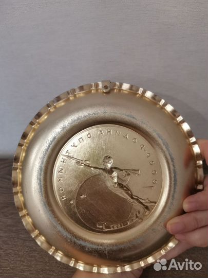 Тарелка сувенирная СССР родина спутников