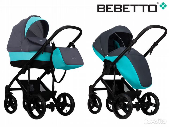 Детская коляска 2 в 1 Bebetto Magnum 383 CZA