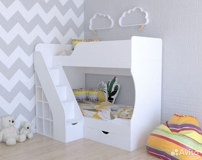 Кровать 2-х ярусная Умка-2 (правая/левая)