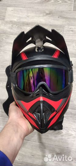 Шлем+очки+перчатки+подголовник