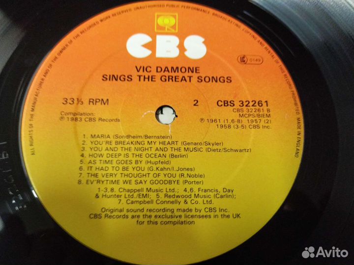 Paul Davis Vic Damone Фирменный винил