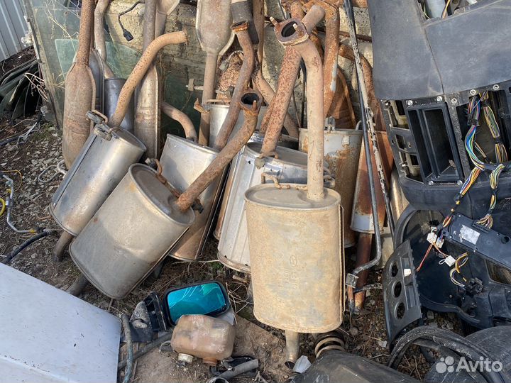 Задная банка глушителя хендай акцент