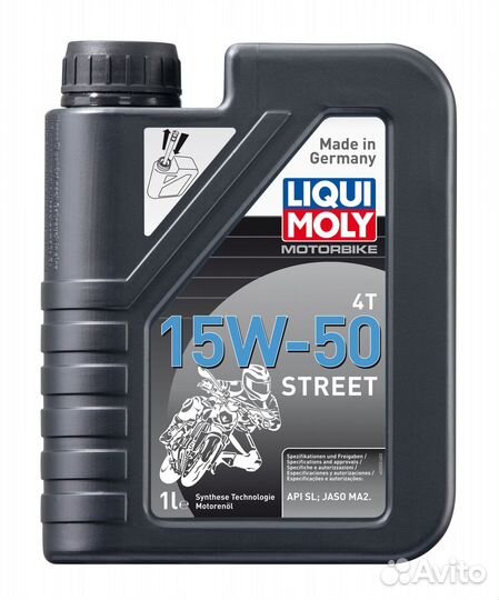 Масло моторное LiquiMoly 4T 15W-50 1л Street (Хара