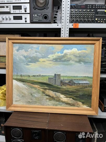 Картина живопись пейзаж масло Будущее в с Порецкое