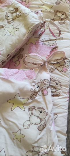 Мягкие бортики для детской кроватки