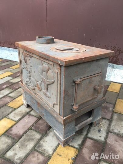 Печь буржуйка разборная,чугунная СССР