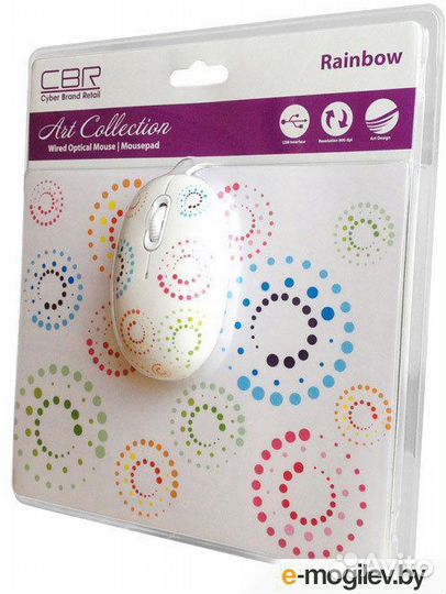 Мышь+ коврик CBR