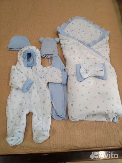 Конверт на выписку для мальчика весна осень