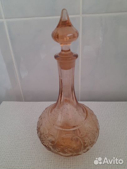 Графин цветное стекло СССР