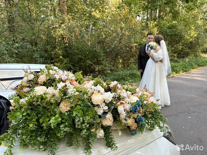 Свадебное украшение на авто. Аренда