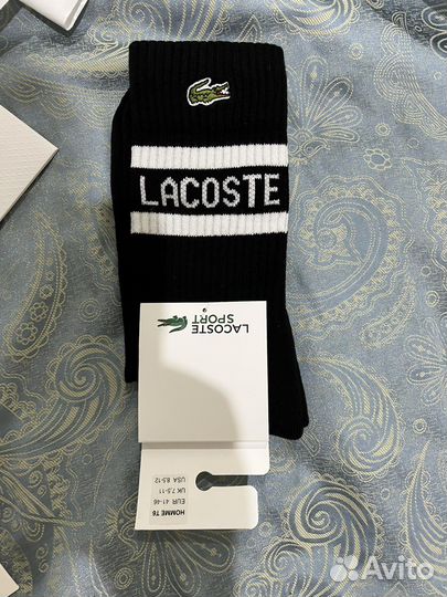 Новые носки lacoste оригинал
