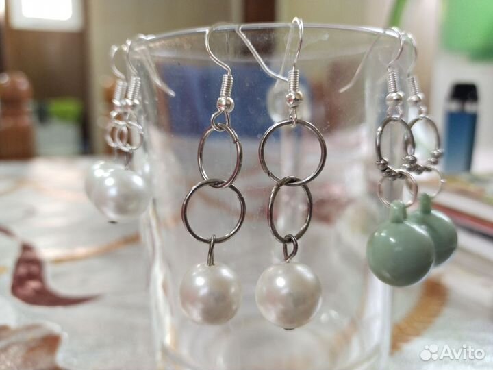Серьги серебро