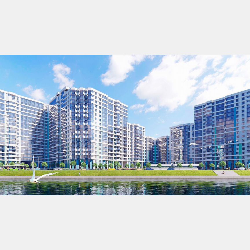2-к. квартира, 66 м², 2/20 эт.