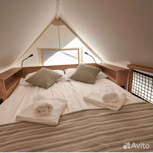 Сафари-шатер для глэмпинга 4x6 в каркасе 4x8