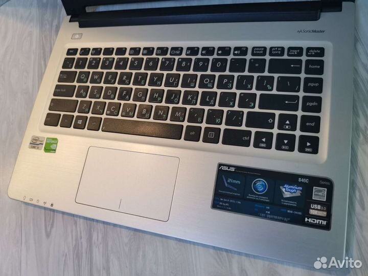 Игровой ноутбук asus I5/8Gb/SSD/640Gb/GT740M