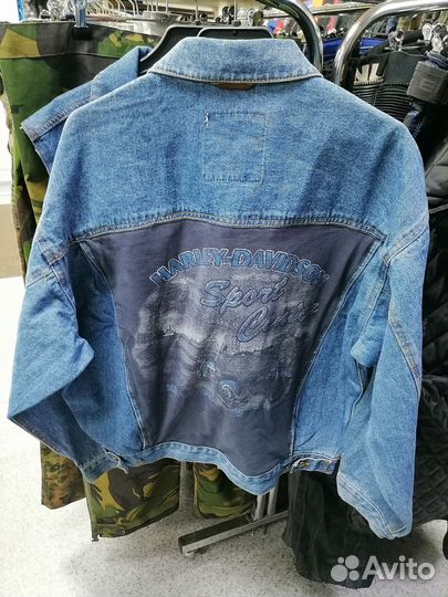 Джинсовка оверсайз Brooklyn принт Harley-Davidson