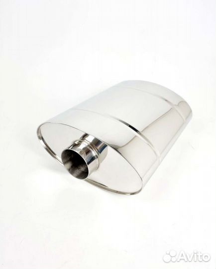 Глушитель прямоточный из нержавеющей стали ss304