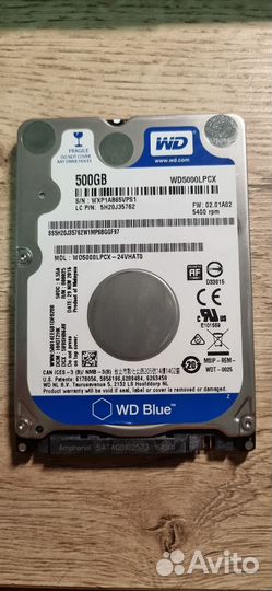 Жесткий диск для ноутбука 500 гб