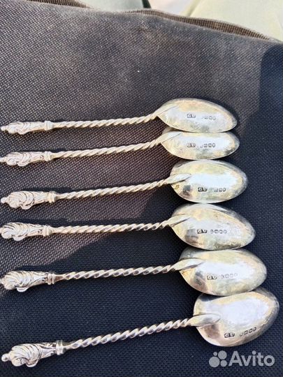 Стариные ложки серебро 925 пробы