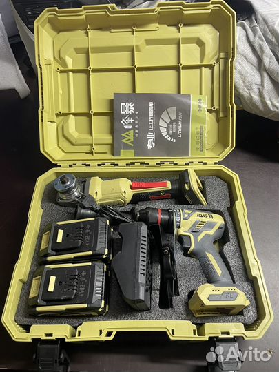 Набор 2в1 Feng Bao ушм+Шуруповерт