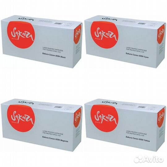 Картридж Sakura sacrg055H-cmyk 1459538