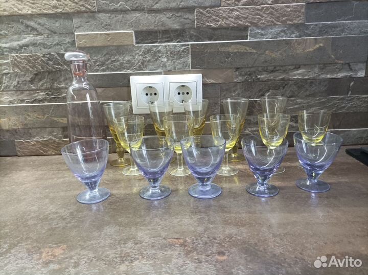 Графин и рюмки СССР