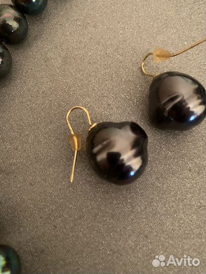 Колье бижутерия +серьги под жемчуг Испания