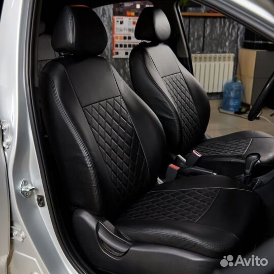 Чехлы Hyundai Creta 2016 - нв Бантики черные