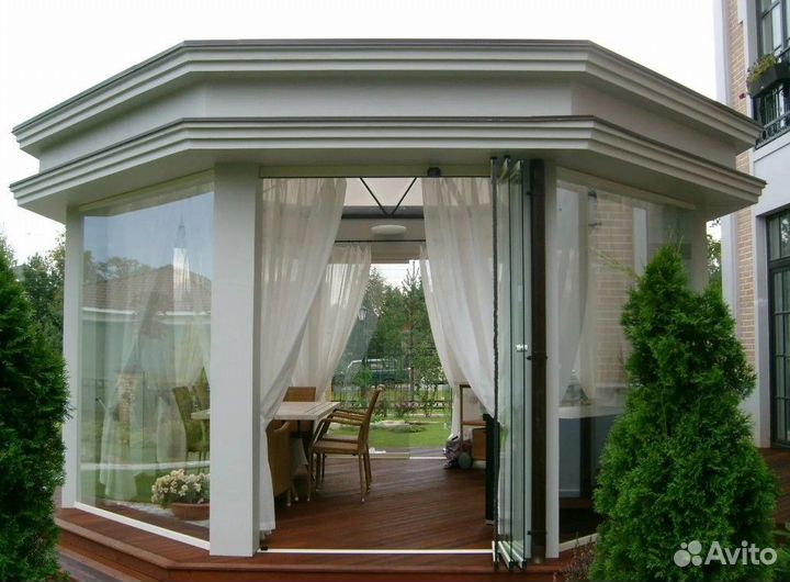 Остекление террасы верадны