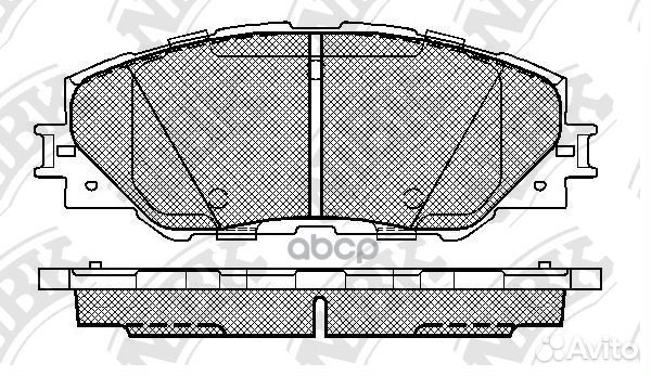 PN1530-nibk колодки дисковые п Toyota RAV4 2.0