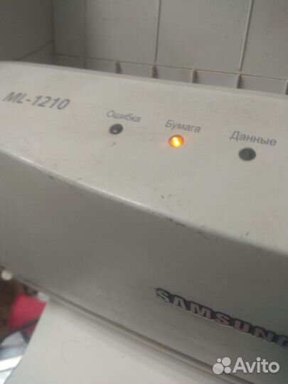 Принтер лазерный Samsung ml-1210, чёрно-белый