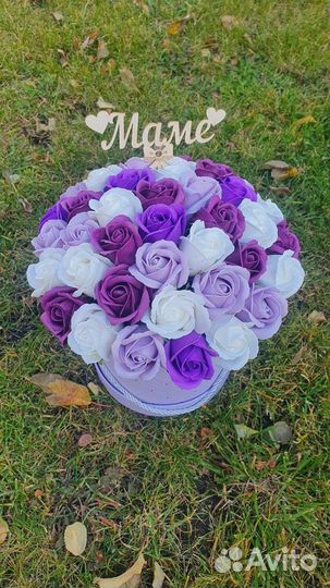 Композиция из мыльных цветов