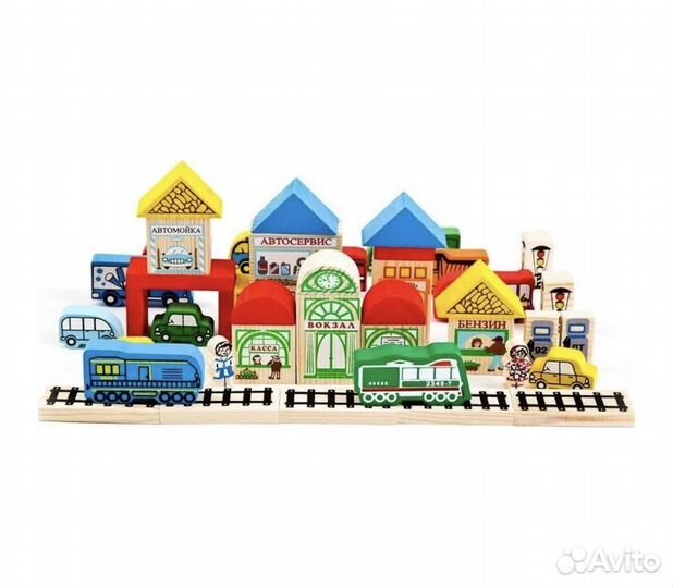 Развивающие игрушки деревянный транспорт