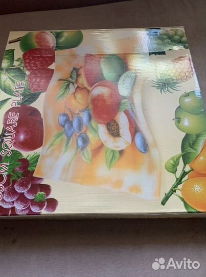 Стеклянная ваза доя фруктов