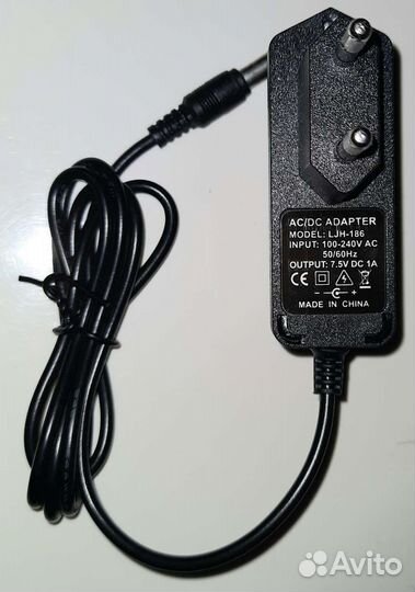 Новый адаптер питания 7,5v, 1A