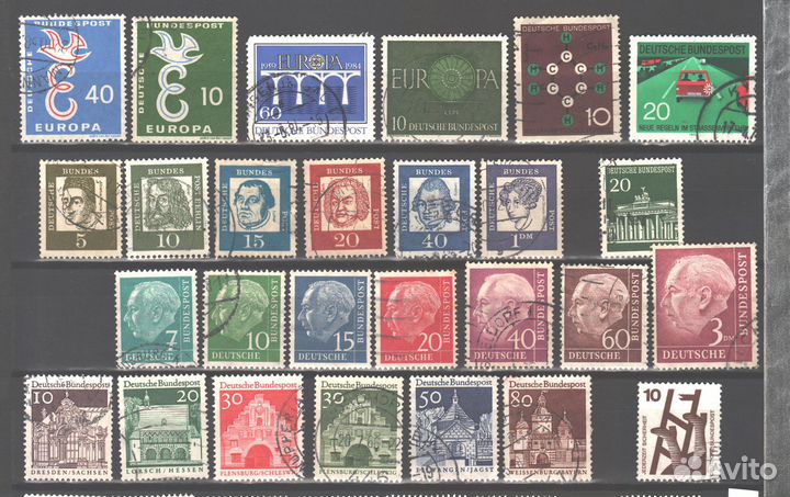 Германия почтовые марки, 60+ шт., #26