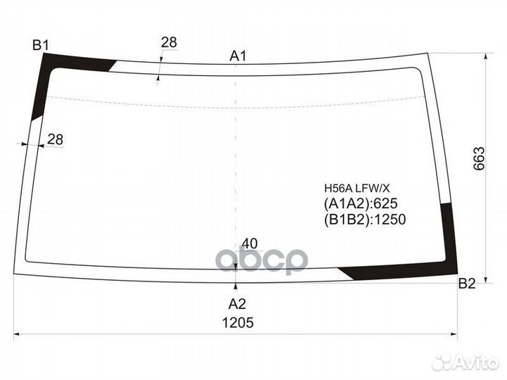 Стекло лобовое mitsubishi pajero mini&junior 94