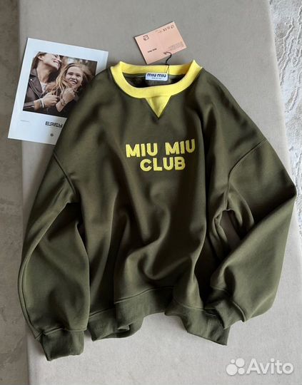 Свитшот miu miu 2 цвета