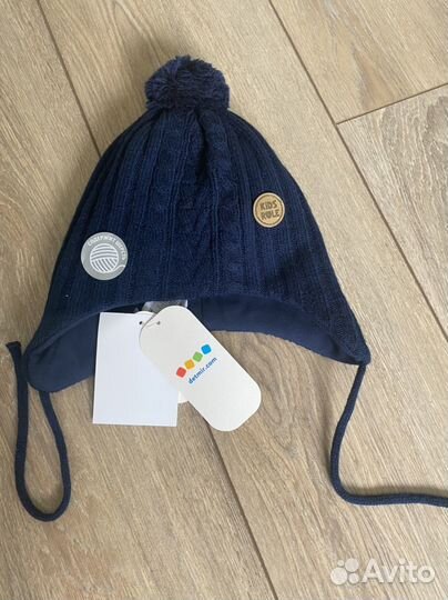 Шапка демисезонная для мальчика 46 48 baby GO