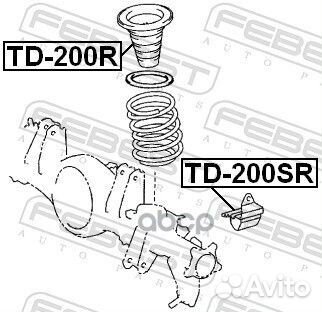 Отбойник амортизатора зад. Toyota Land Cruiser
