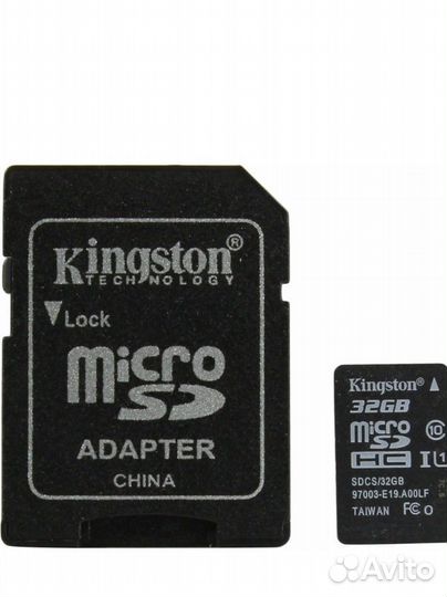 Карта памяти Micro SD 32 Гб