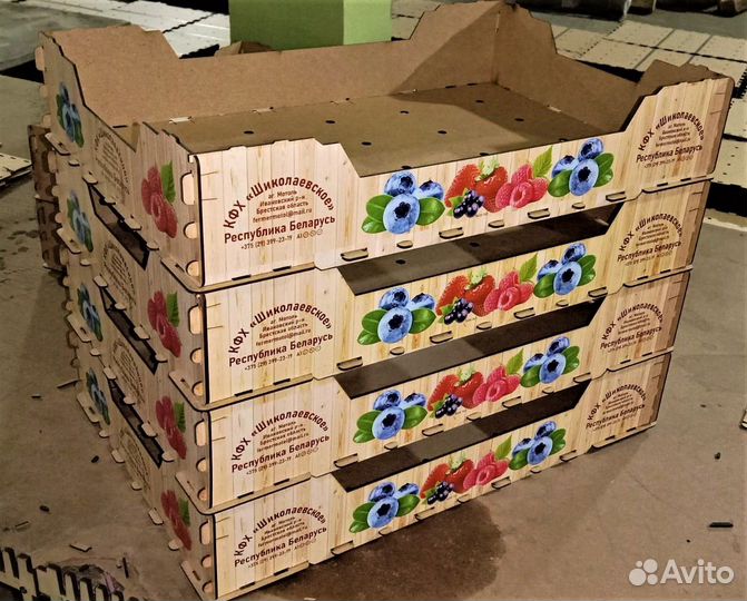 Ящик деревянный для ягод и фруктов 40-30-11,5 см