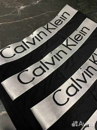 Трусы мужские черные calvin klein