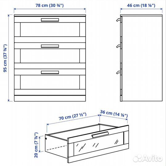 Комод IKEA бримнэс новый